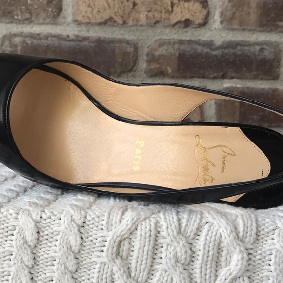 Christian Louboutin Peep Toe Sling Back - Picture 11 of 13